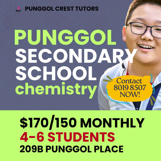 Secondary Physics/Chemistry (Punggol) Sat 930-11am