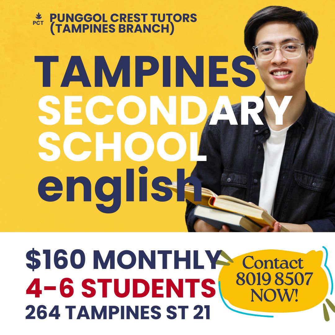 Secondary English (Tampines) Sun 2-330pm