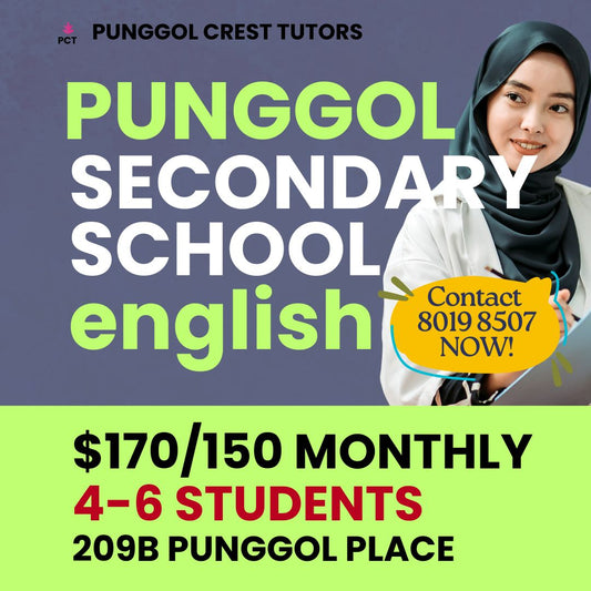 Secondary English (Punggol) Saturday 1230-2pm