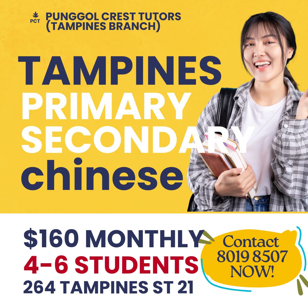 Secondary Chinese (Tampines) Friday 4-530pm